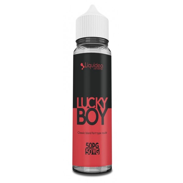 E-liquide Lucky Boy 50 ml Fifty by Liquideo, flacon grand format saveur classic blond doux aux notes gourmandes.