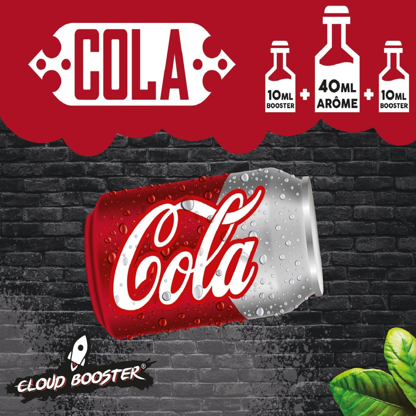 Cola 60 ml - Cloud Booster. A striking cola, just like gulping down a can of soda!