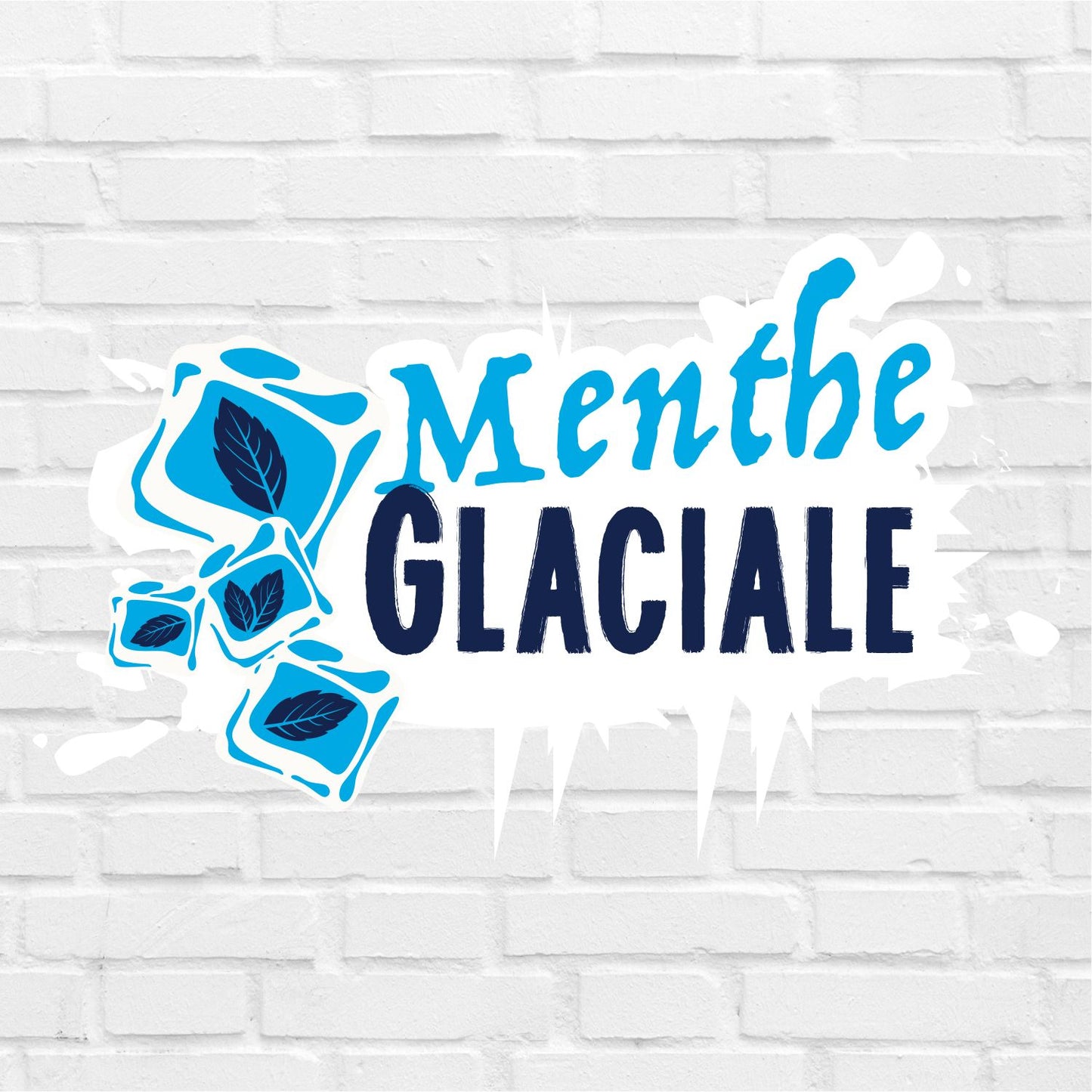 Flacon de e-liquide Menthe Glaciale E-Intense 10ml, saveur menthol glacé