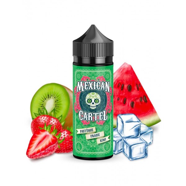 Pastèque Fraise Kiwi 100ML - E-liquide Fruité Glacé à Acheter