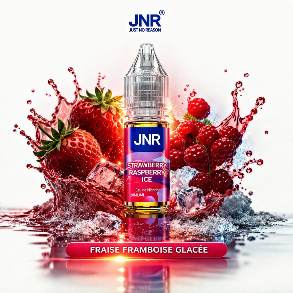 Strawberry Raspberry Ice (Sel de nicotine) 10 ML - JNR