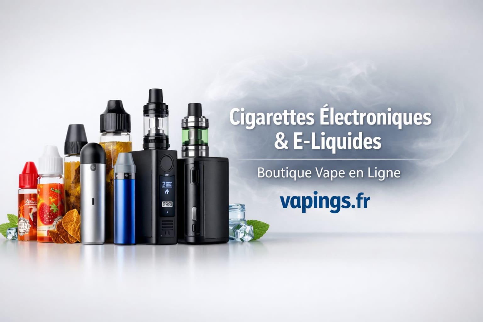 Cigarette électronique et e-liquides : achetez votre vape en ligne sur vapings.fr