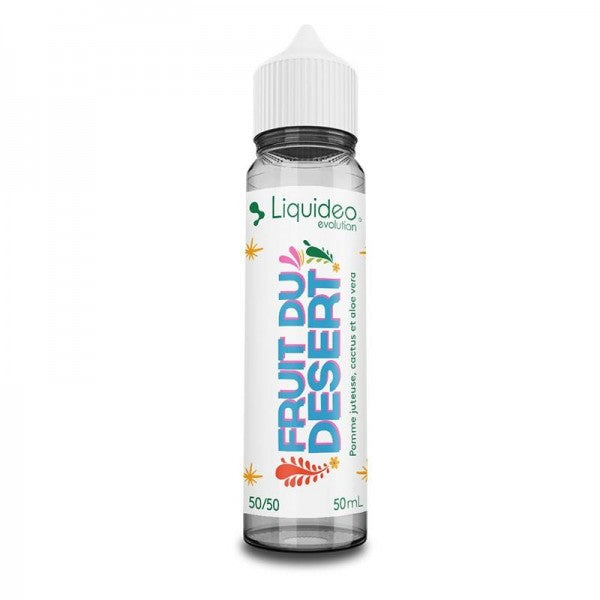E-liquide Fruit du Désert 50 ml Liquideo, flacon grand format saveurs fruits exotiques et figue de Barbarie.