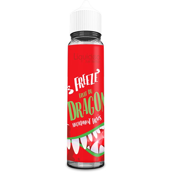E-liquide Freeze Dragon 50 ml Liquideo, flacon grand format saveur fruit du dragon avec fraîcheur intense.