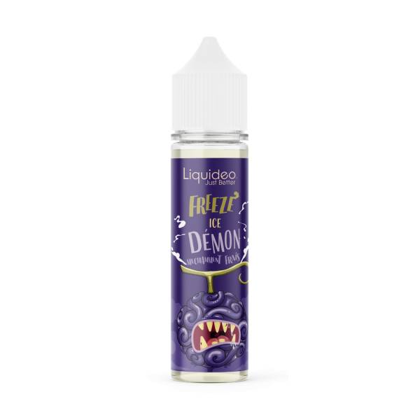 E-liquide Freeze Ice Demon 50 ml Liquideo, flacon grand format saveurs sapoti, nashi et fraîcheur intense.