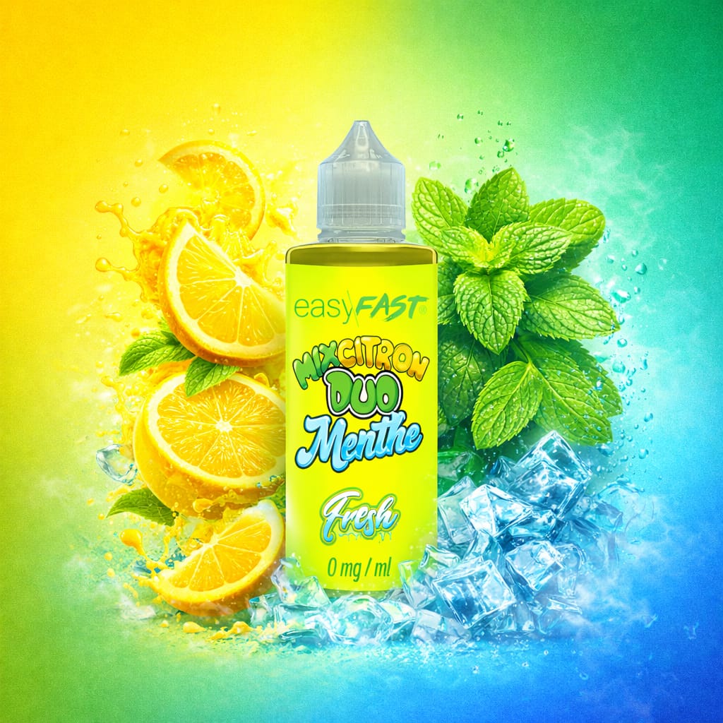Fresh Lemon Mint Duo – 200 ml – Easy/Fast - E-Intense