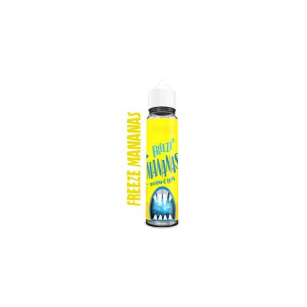 E-liquide Freeze Mananas 50 ml Liquideo, flacon grand format saveurs mangue, ananas et fraîcheur intense.