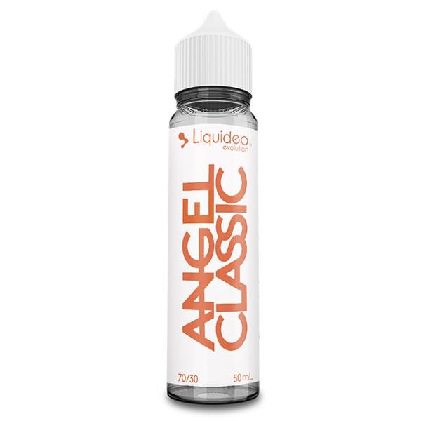 E-liquide Angel Classic 50 ml Liquideo, flacon grand format saveur classic blond doux aux notes de vanille et caramel.