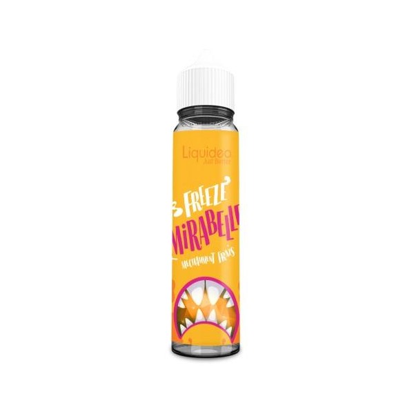 E-liquide Freeze Mirabelle 50 ml Liquideo, flacon grand format saveur mirabelle avec fraîcheur intense.