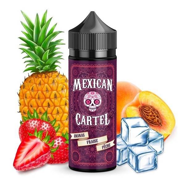 Ananas Fraise Pêche 100ML Mexican Cartel – E-liquide Fruité à Acheter