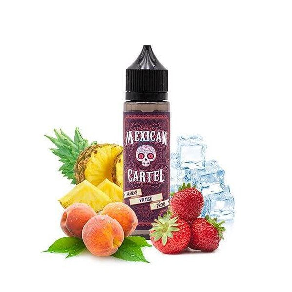 Ananas Fraise Pêche 50ML - E-liquide Fruité et Frais

