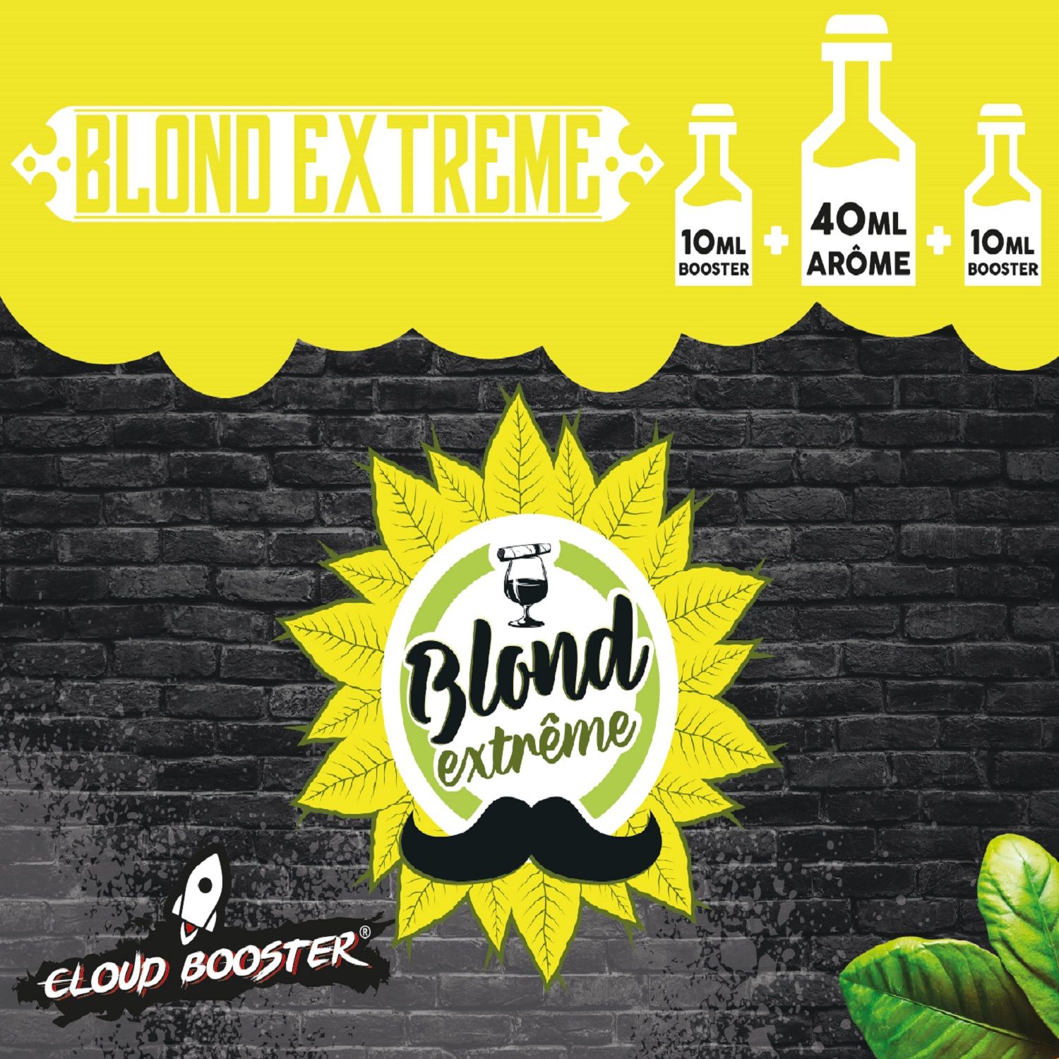 E-liquide Blond Extrême 60 ml Cloud Booster, saveur tabac blond pour cigarette électronique"

