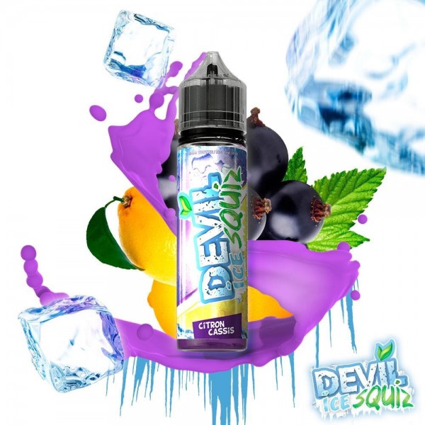 E-liquide Citron Cassis Ice 50ML de Devil Squiz - Saveur citron cassis glacée