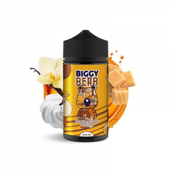 Flacon e-liquide Creamy Vanilla Caramel 200ML Biggy Bear