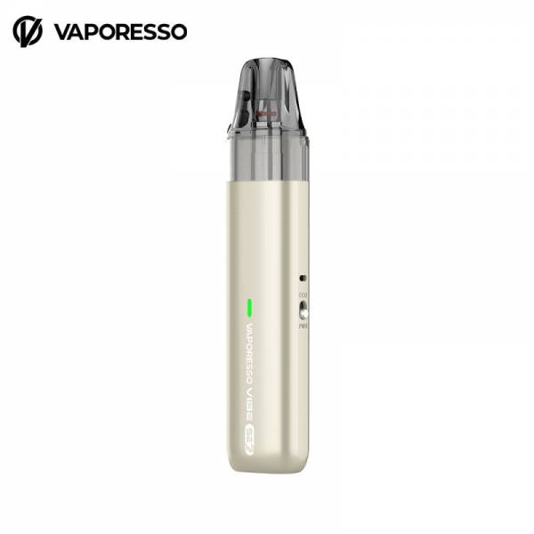Kit Vibe SE 2 Vaporesso gold avec batterie 1400 mAh et pod Dual Mesh 4,5 ml