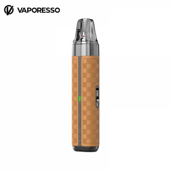 Kit Vibe SE 2 Vaporesso Leather Brown avec batterie 1400 mAh et pod Dual Mesh 4,5 ml