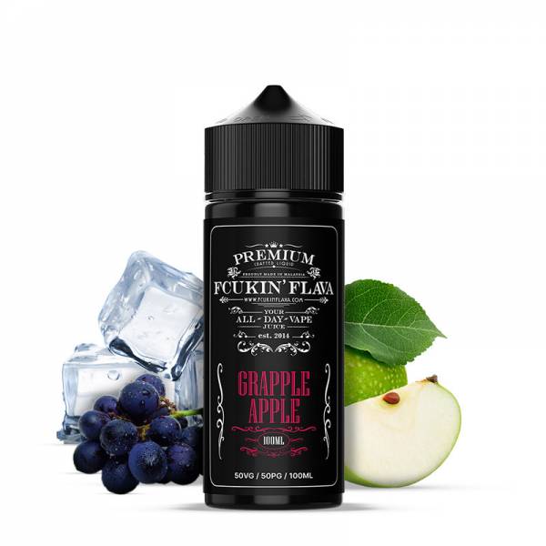 E-liquide Grapple Apple 100ML Fcukin Flava - Saveur raisin pomme pour cigarette électronique