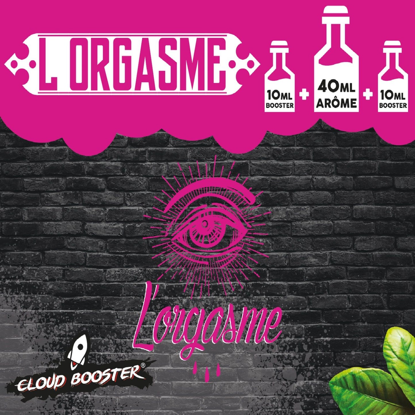 Orgasm 60 ml - Cloud Booster. Condensed milk, hazelnut, almond, cereal and fruit