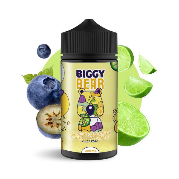 Flacon e-liquide Limonade Citron Vert Myrtilles sauvages 200ML Biggy Bear