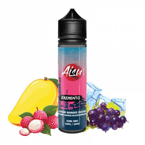 Litchi Mangue Cassis 50ML - E-liquide Fruité et Exotique

