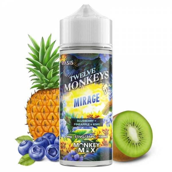 E-liquide Mirage 100ML Twelve Monkeys - Saveur melon pastèque pour cigarette électronique