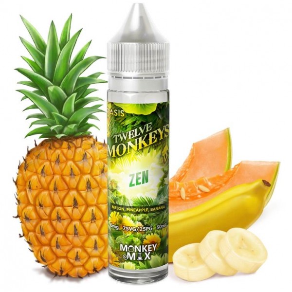 E-liquide Zen 50ML Twelve Monkeys - Saveur fruits du verger pour cigarette électronique